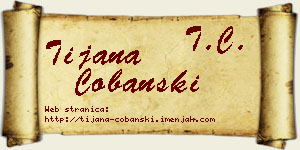 Tijana Čobanski vizit kartica